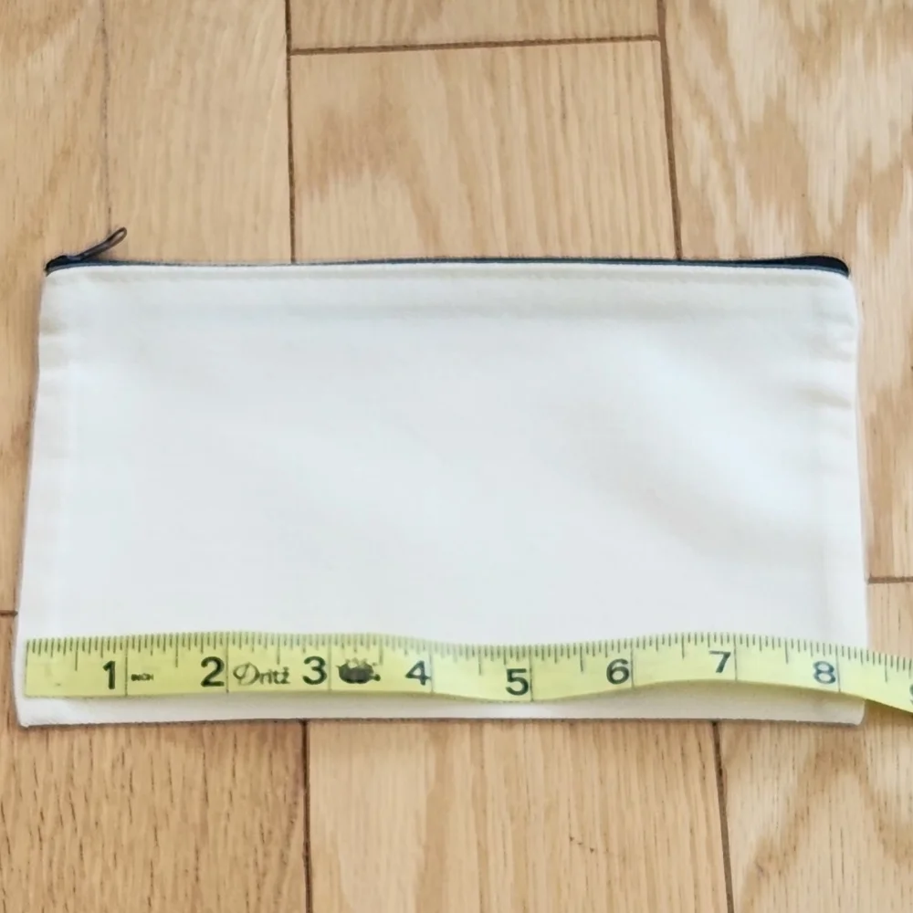 Initial D Floral Letter Organizing Zippered Pouch Or A Makeup Pouch